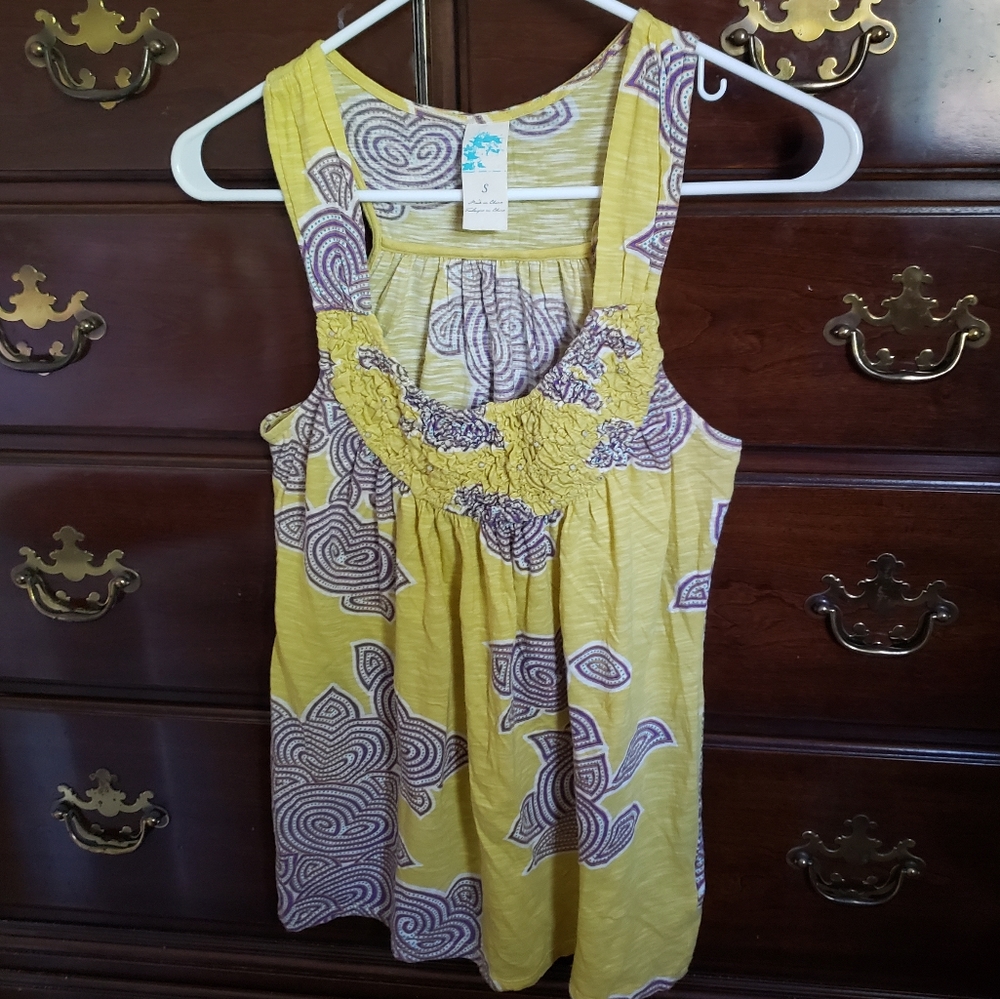 Anthropologie C. Keer Beaded Top, Small